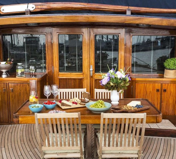 Aft Deck Dining Area