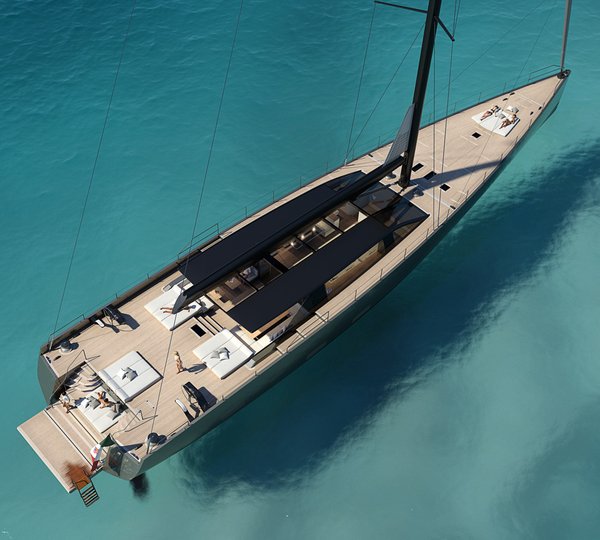 Aerial View At Anchor