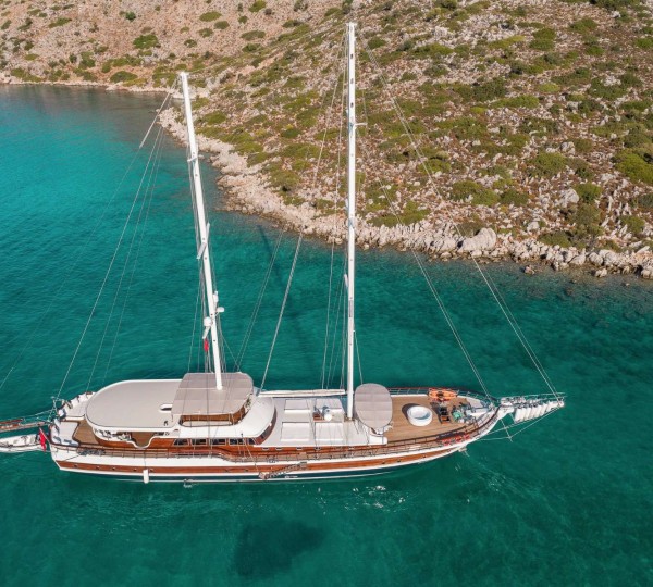 Aerial View Of The Yacht