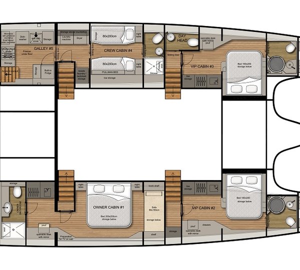 Layout Lower Deck
