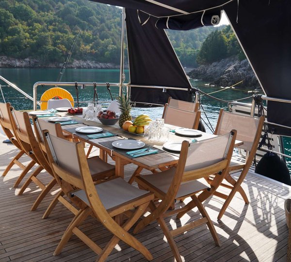 Aft Deck Dining Area