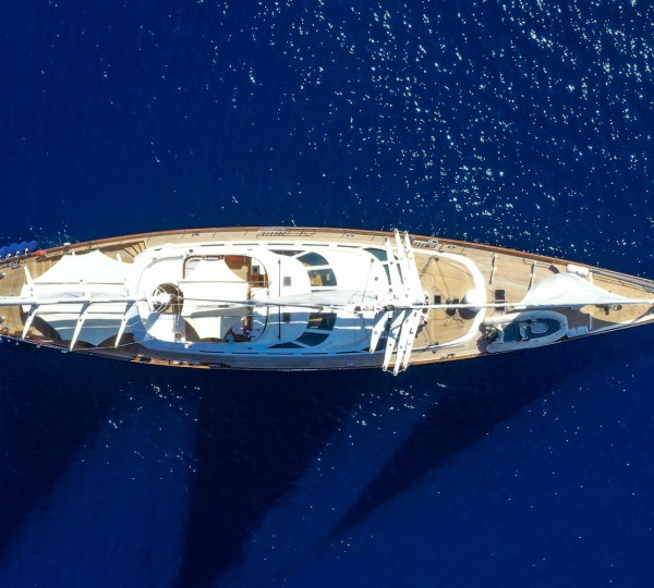 Aerial View Of The Yacht