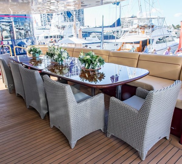 Aft Deck Dining Area