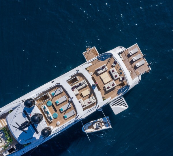 Aerial View Of The Yacht