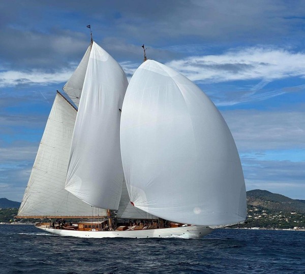 Under full sail