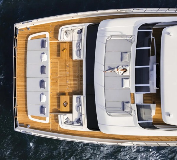 Aerial View Of Luxury Yacht THEA VI