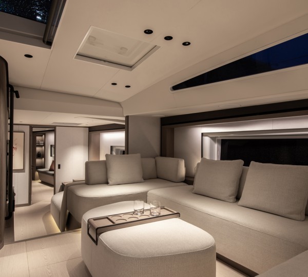 Atmospheric Main Salon At Night