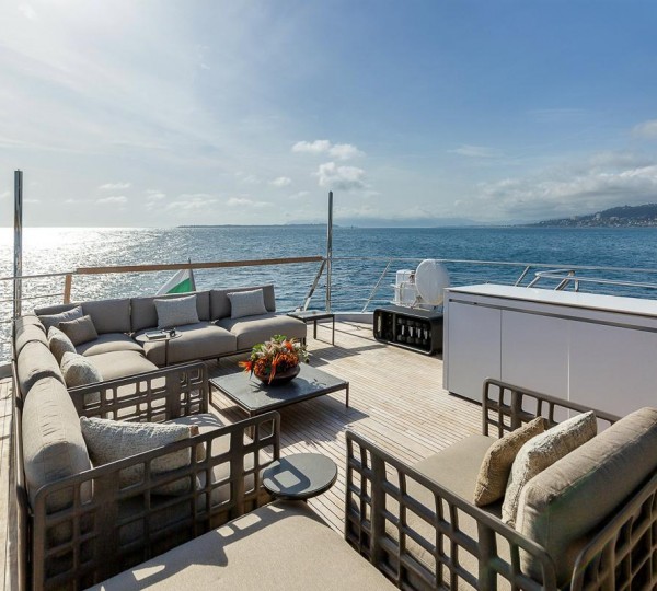 Sun Deck Seating - Superyacht NANGARA