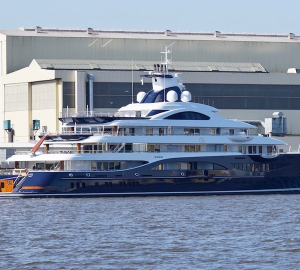 111m Mega Yacht TIS Getting Ready For Delivery 