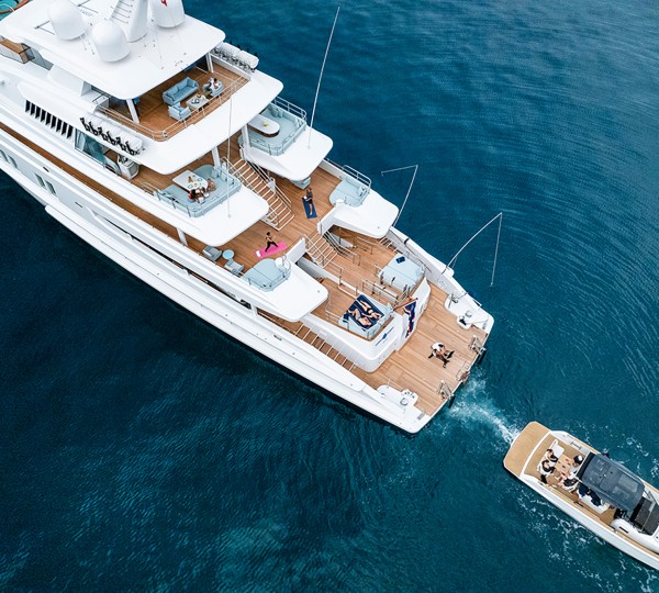 Substantial luxury deck space