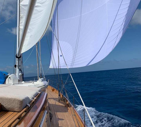 Classic sailing yacht
