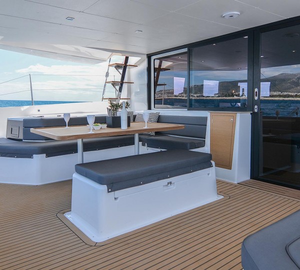 Spacious aft deck