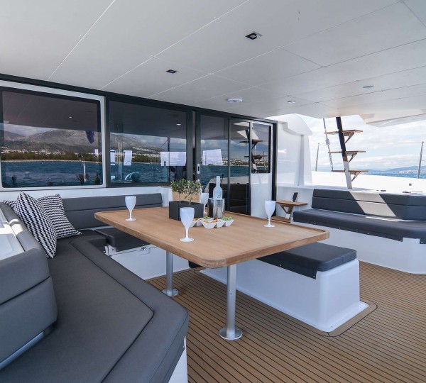 Aft deck flows into main salon