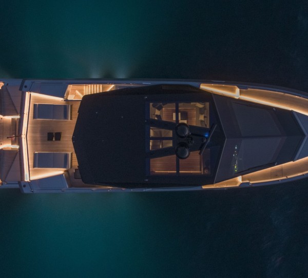 Aerial view at night