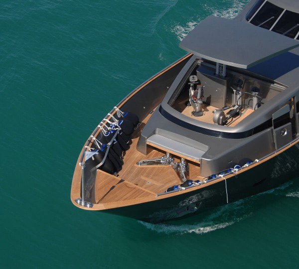 At anchor with pop up gym