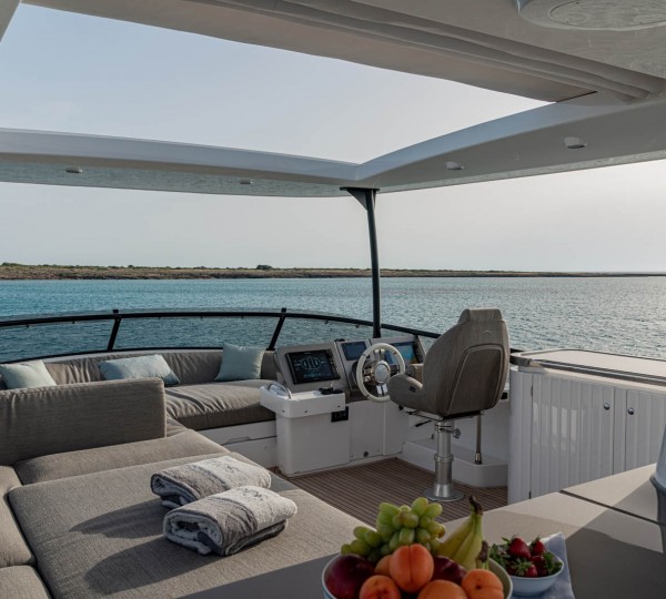 Flybridge view forward