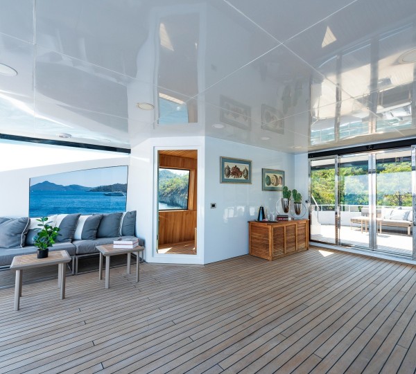 Sun deck gym and sauna