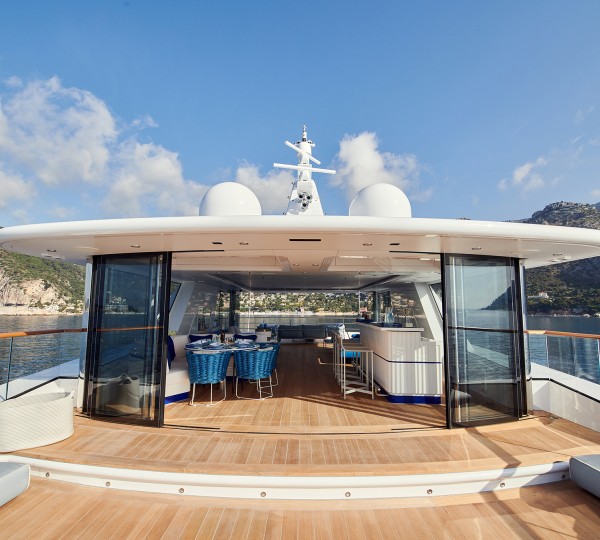 View forward through the sky lounge