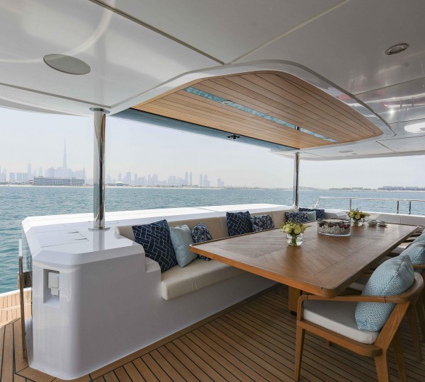 Covered Aft Seating Area