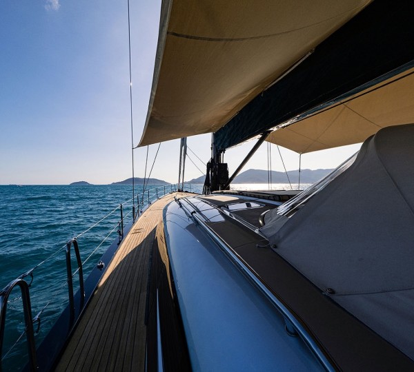 Port side views to the bow