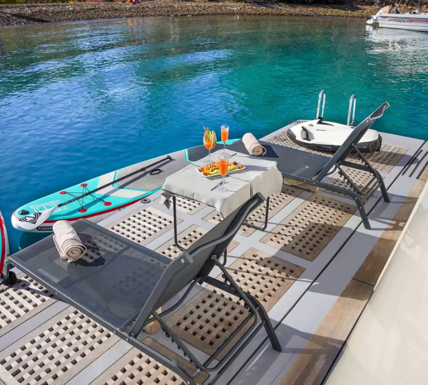 Swim platform beach club