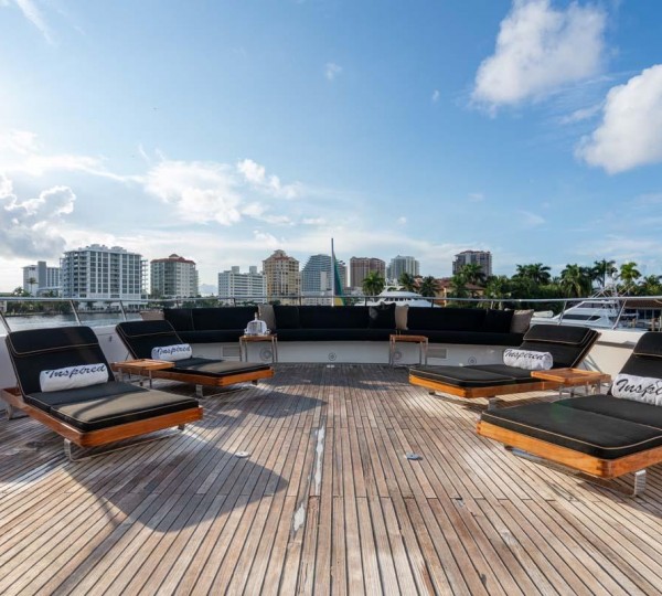 Bridge deck sun loungers