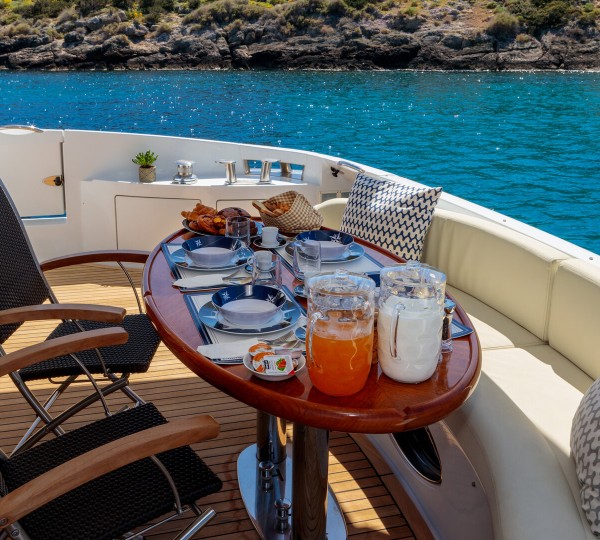 Open views from the aft deck