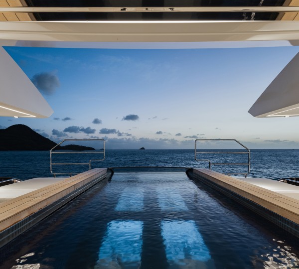 Main deck aft with 6 metre infinity pool