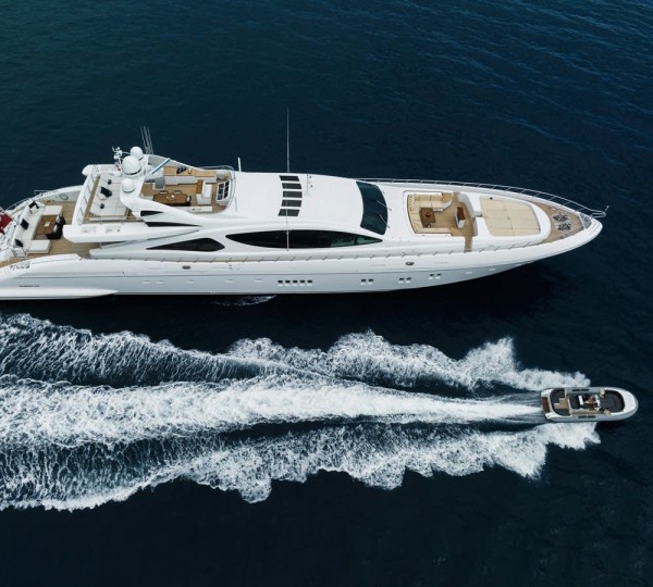 Aerial View Running With Tender