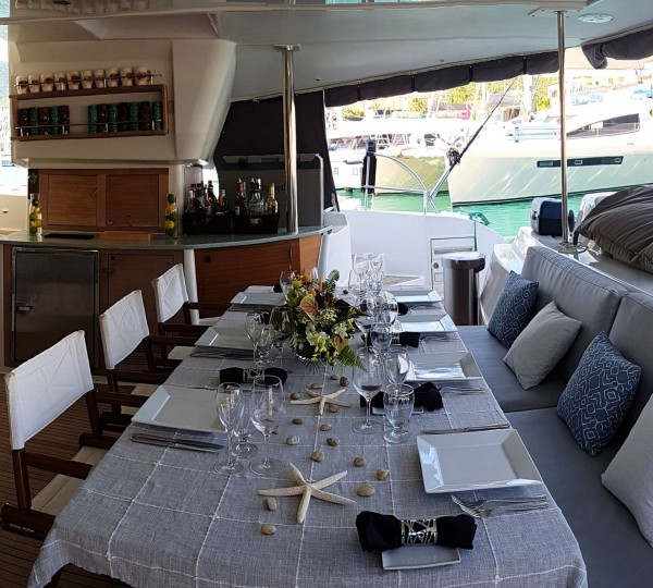 Sailing Catamaran ODYSSEA Cockpit