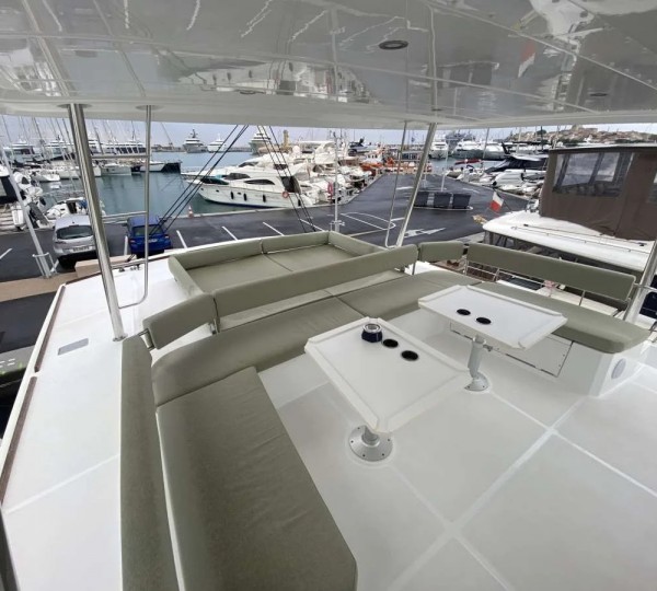 Sun Deck Of Luxury Yacht GALOE