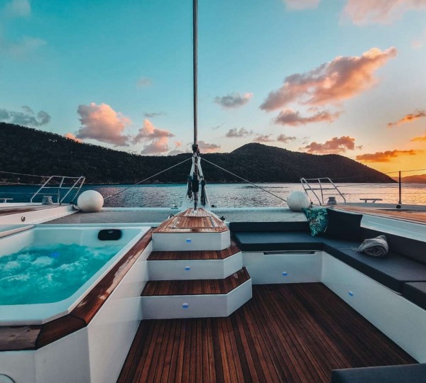 Sailaing Catamaran MY TY Bow