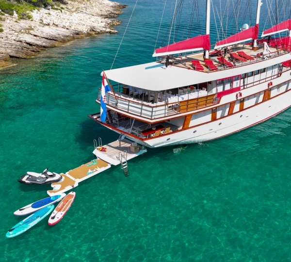 Stern View With Water Toys