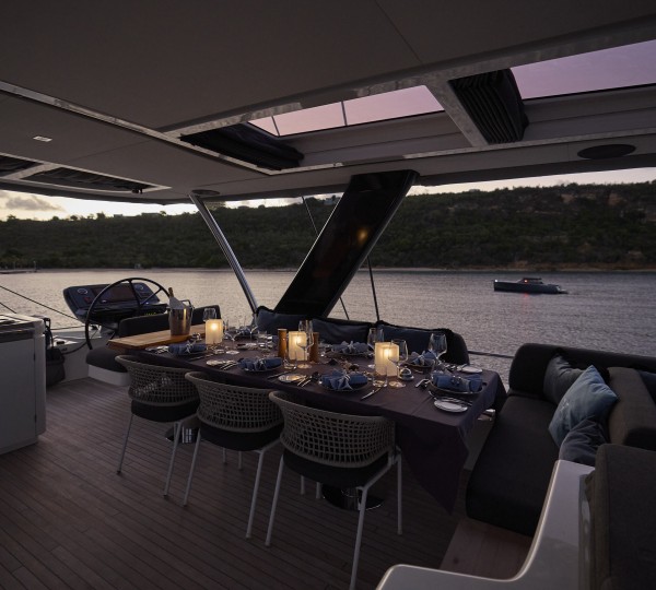 Sun Deck Dining At Night