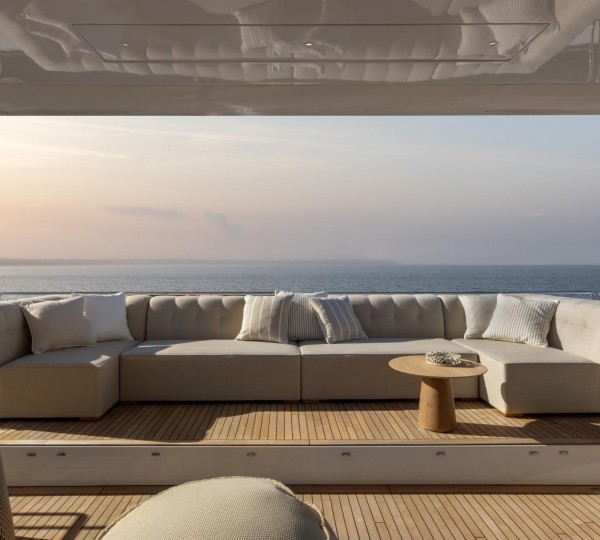 Sun Deck Lounge On Board Motor Yacht GOOD DAY SUNSHINE