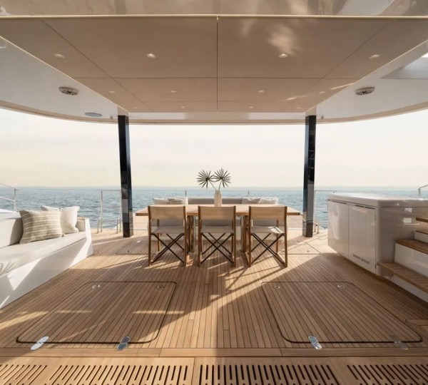 View To The Stern On Superyacht ANKAWER VI