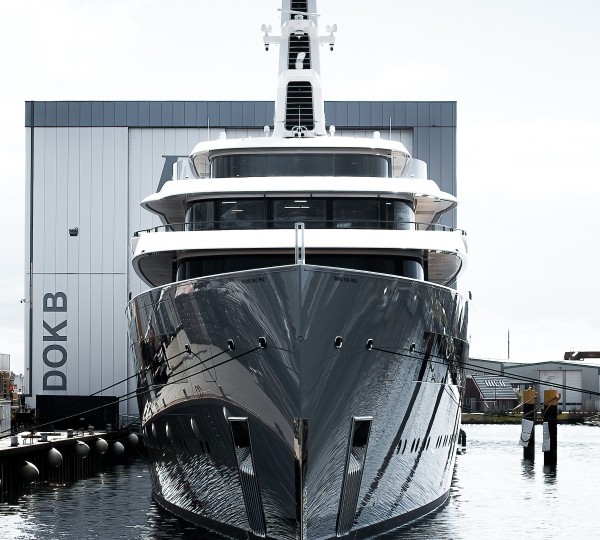 2025 Feadship Mega Yacht MOONRISE Leaves Shed
