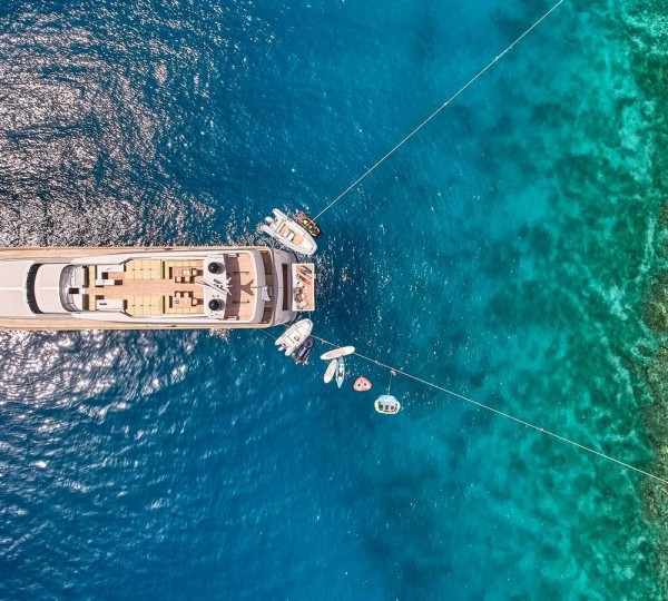Aerial View At Anchor