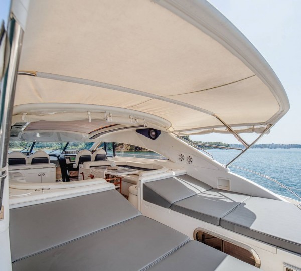 Aft Cockpit Sunpads And Soft Bimini