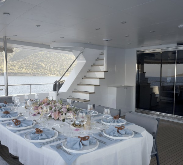 Aft Deck Dining Setting