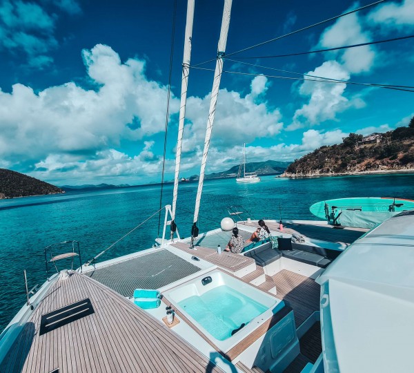 Sailing Catamaran MY TY Bow