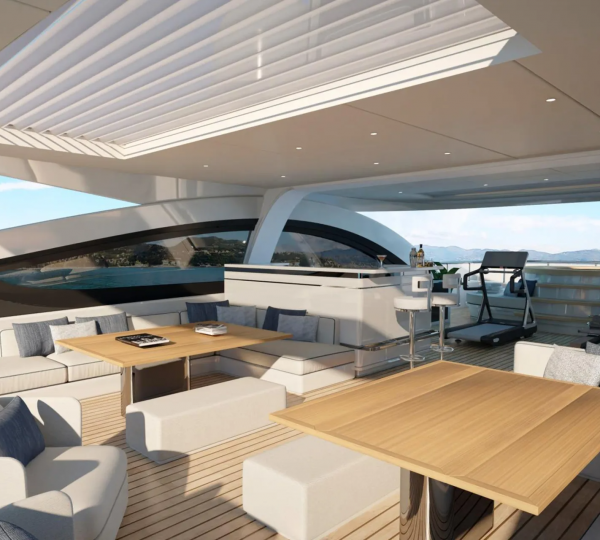 Outdoor Lounge On Sun Deck