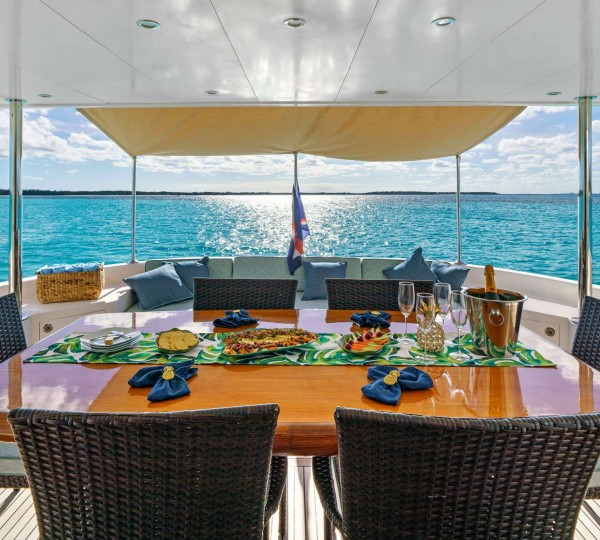 Motor Catamaran INDIGO Main Deck Aft