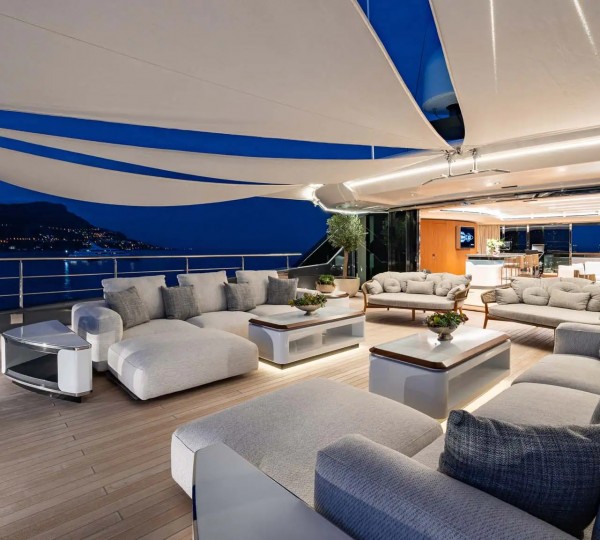 Sun Deck Lounge At Night