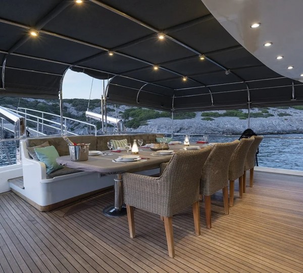 Aft Deck Dining View Aft