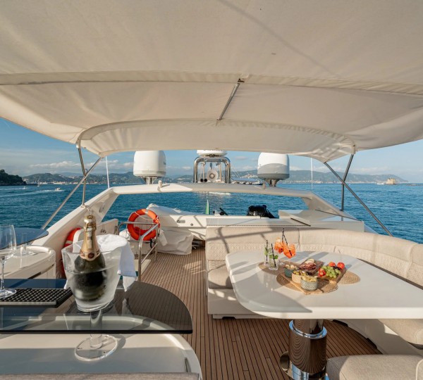 Sun Deck With Table Set Up