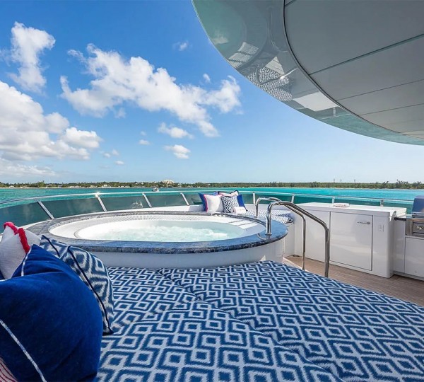 Sun Pads Around Jacuzzi