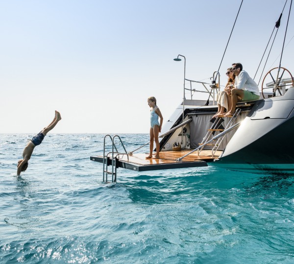 Enjoying The Water's Edge Swim Platform