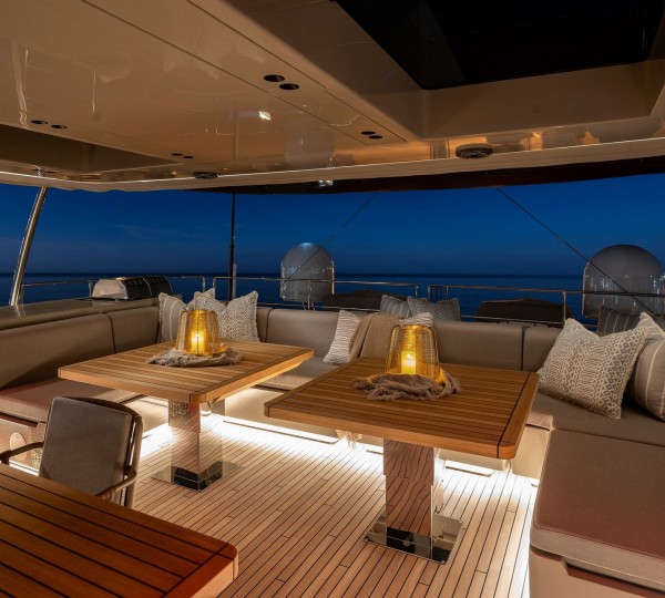 Sun Deck Dining At Night