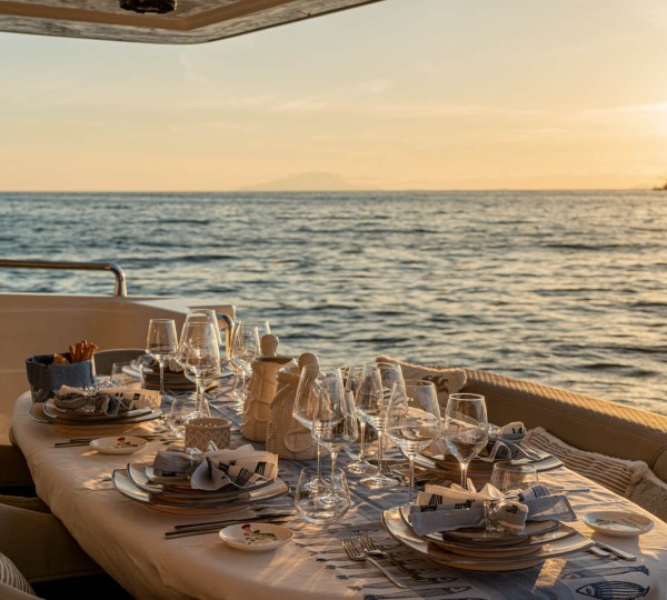 Main Deck Dining At Sun Down